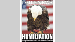 Friday’s cover of the Daily News in New York